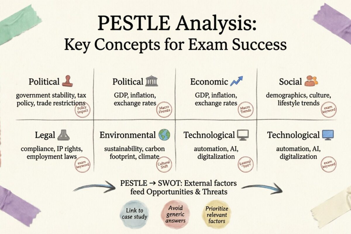 理解PESTLE分析：考试成功的关键词
