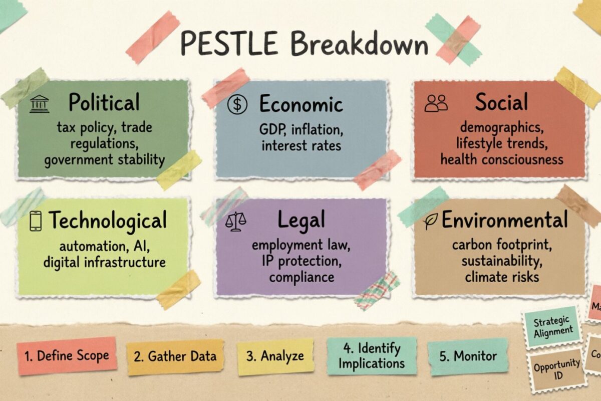 宏观环境因素：PESTLE 分析