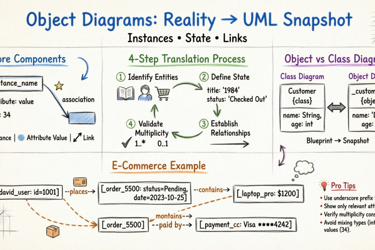 Von der Idee zum Diagramm: So übersetzen Sie Gegenstände der realen Welt in Objektdiagramme Von der Idee zum Diagramm: So übersetzen Sie Gegenstände der realen Welt in Objektdiagramme