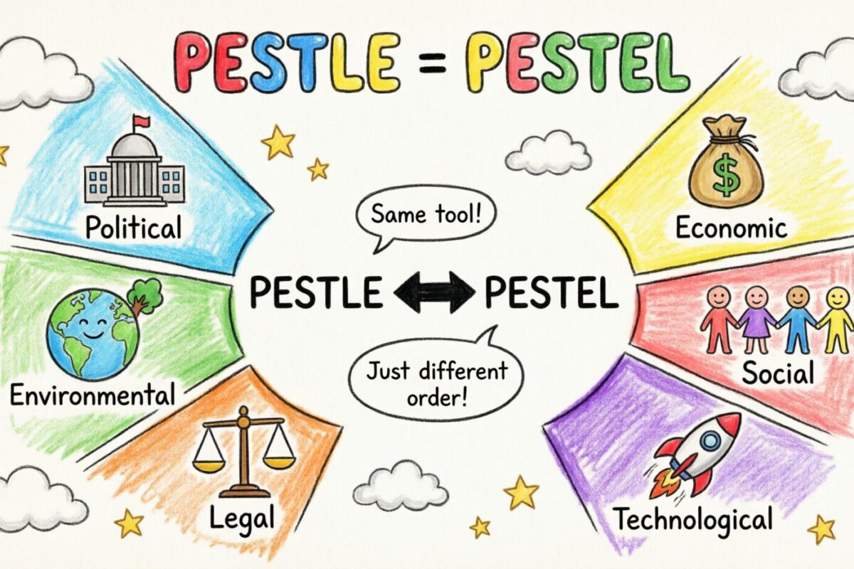 PESTLE gegenüber PESTEL: Was Wirtschaftsstudierende wissen müssen