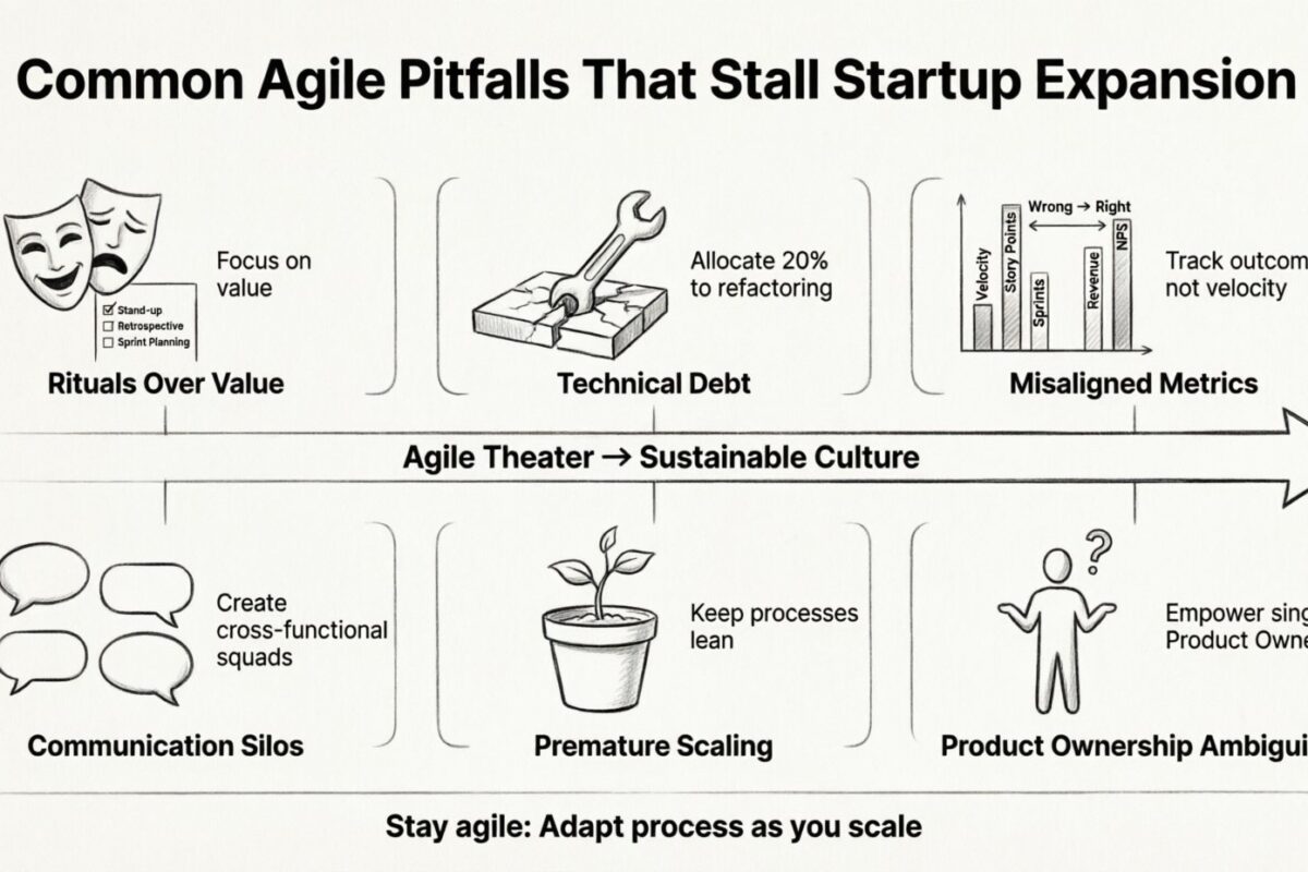 Errores comunes de Agile que frenan la expansión de startups