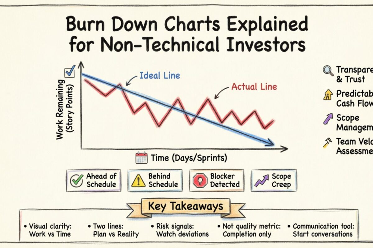 Guía Ágil: Explicación de los Gráficos de Desgaste para Inversores No Técnicos