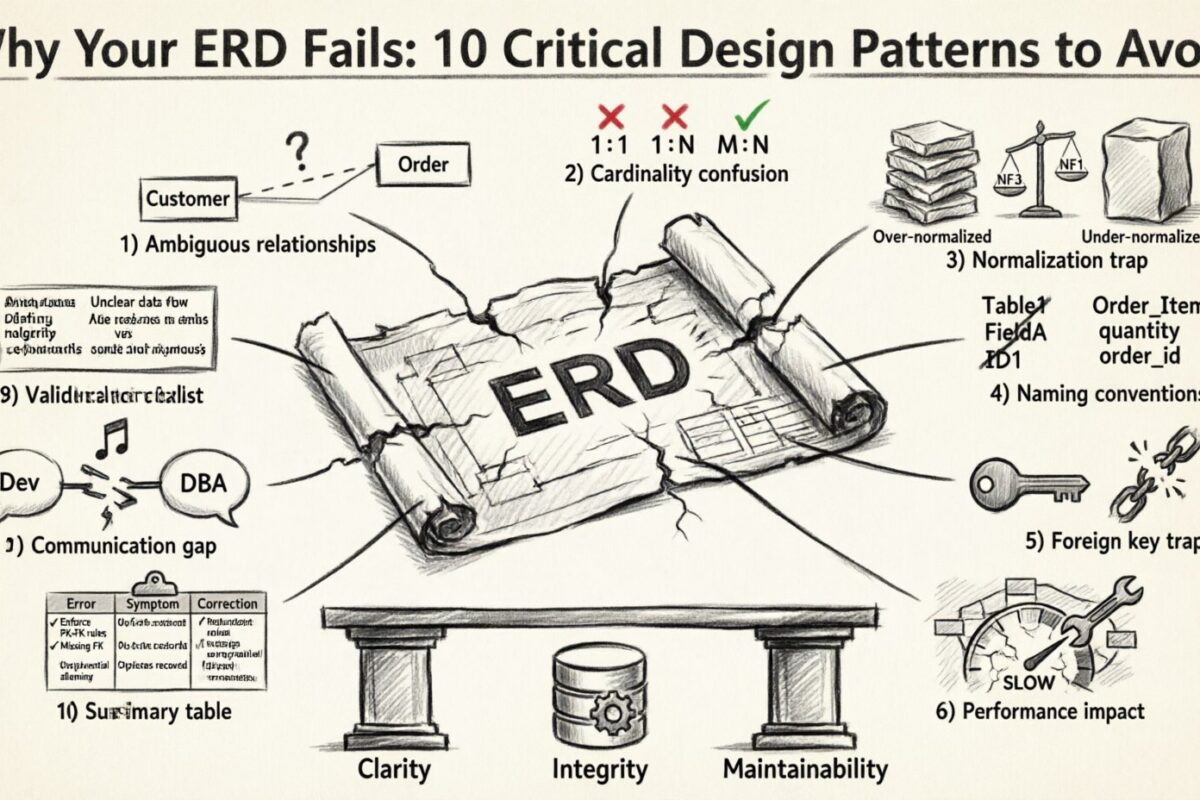 ¿Por qué falla su ERD: una profunda exploración de patrones de diseño deficientes