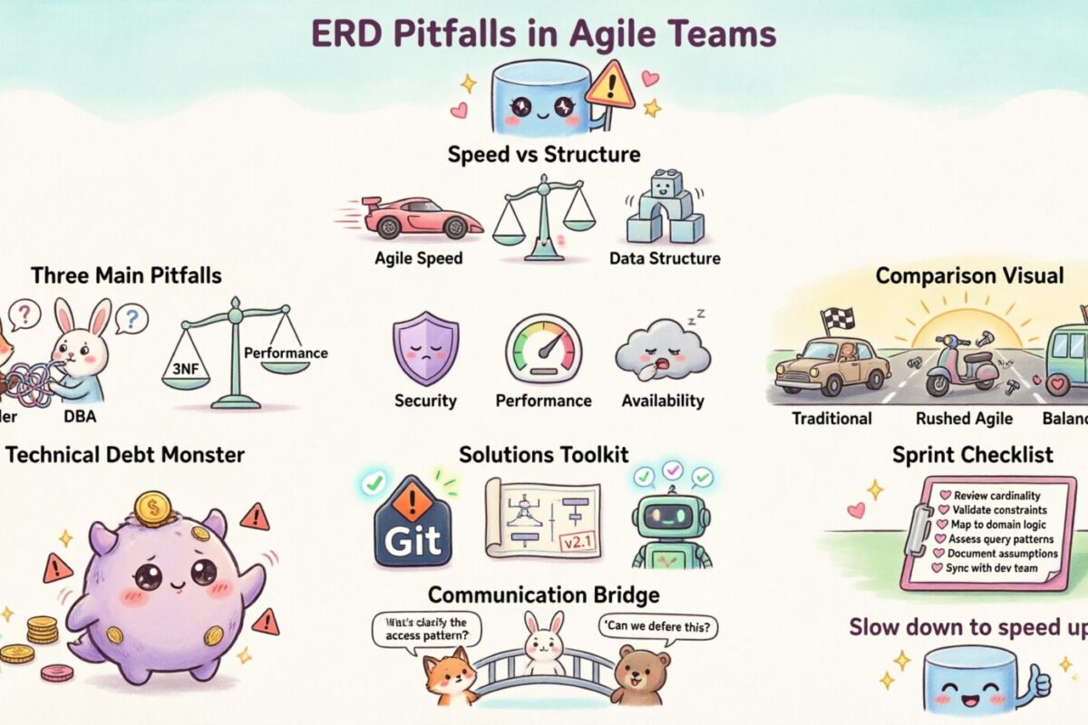 Errores de los diagramas entidad-relación en equipos ágiles: lo que se está omitiendo al apresurarse con el modelo