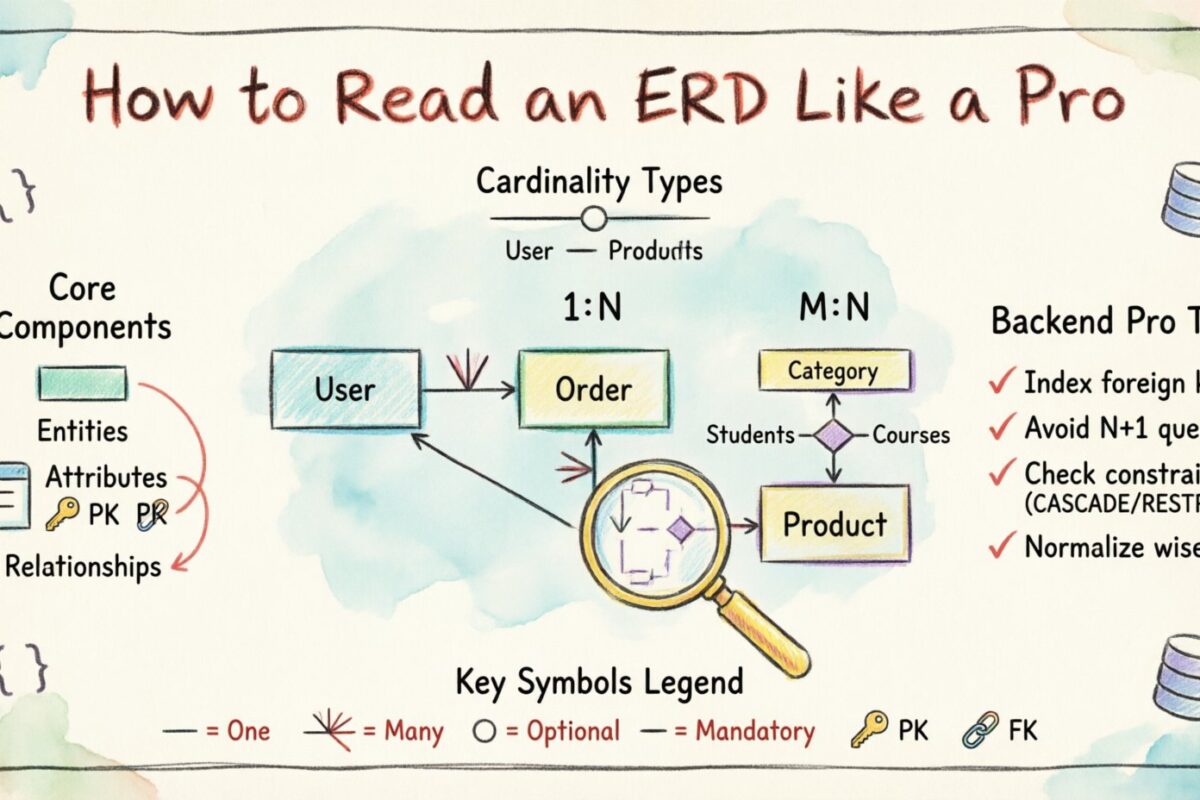 Cómo leer un diagrama ERD como un profesional: una habilidad que todo desarrollador backend necesita