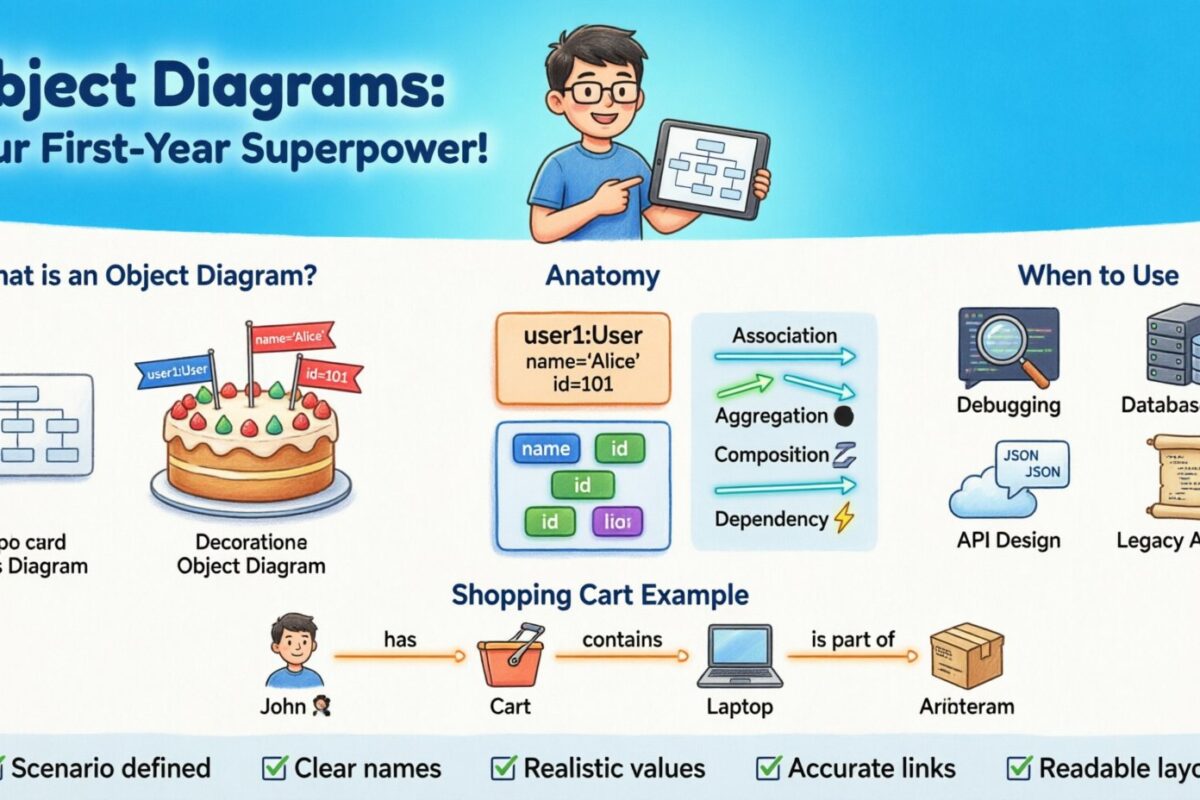 Diagramas de objetos: el arma secreta para una mejor diseño de software en tu primer año