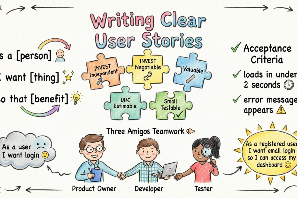Guía Ágil: Escribir historias de usuario que aclaran los requisitos para los desarrolladores