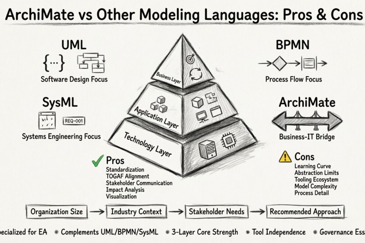 Comparación de ArchiMate con otros lenguajes de modelado: ventajas y desventajas Comparación de ArchiMate con otros lenguajes de modelado: ventajas y desventajas
