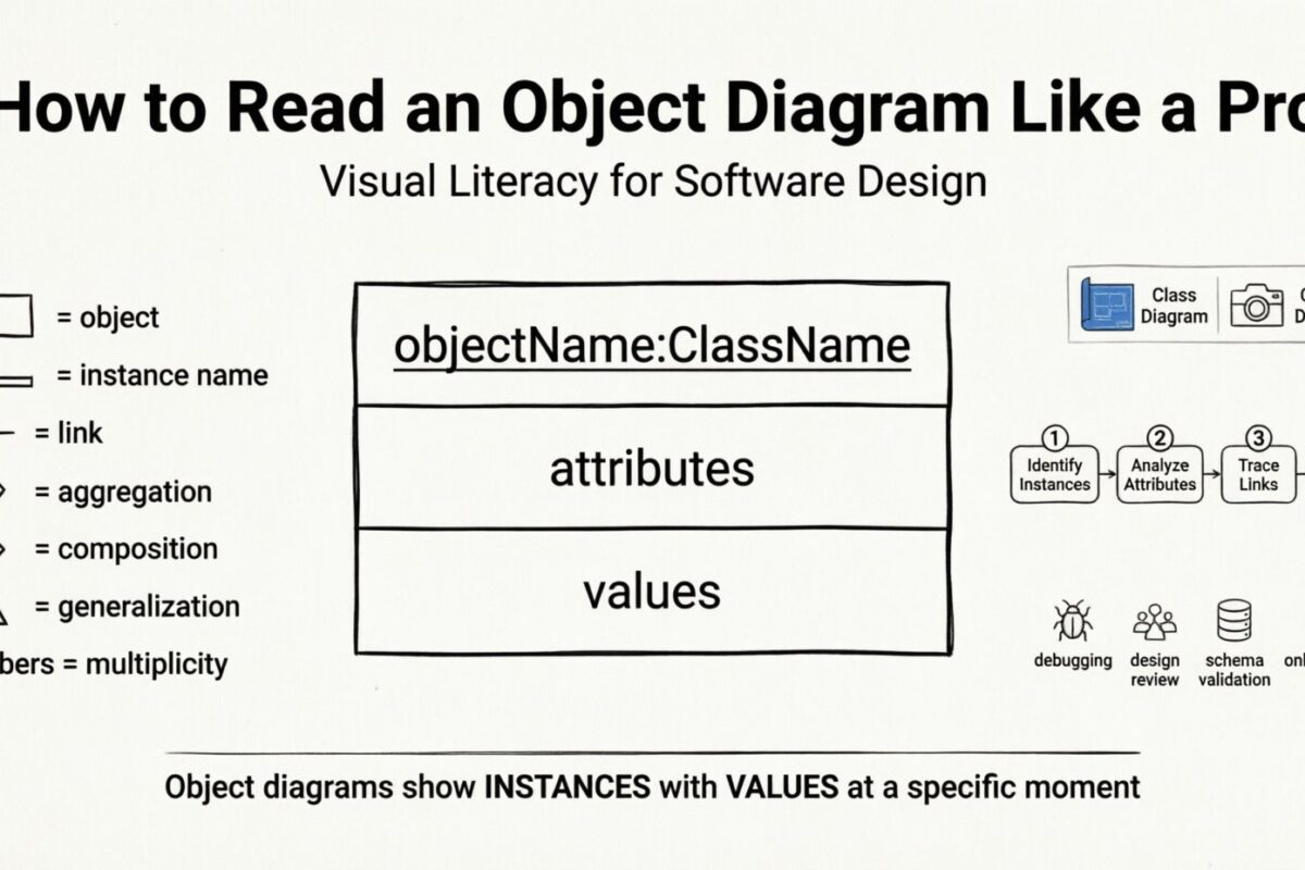 Cómo leer un diagrama de objetos como un profesional: Una guía para principiantes sobre la alfabetización visual Cómo leer un diagrama de objetos como un profesional: Una guía para principiantes sobre la alfabetización visual