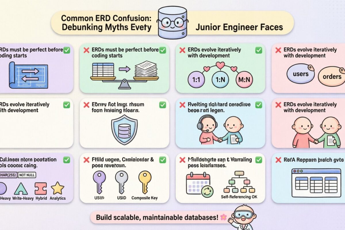 Confusions courantes sur les diagrammes ER : Démythifier les idées reçues auxquelles chaque ingénieur junior est confronté