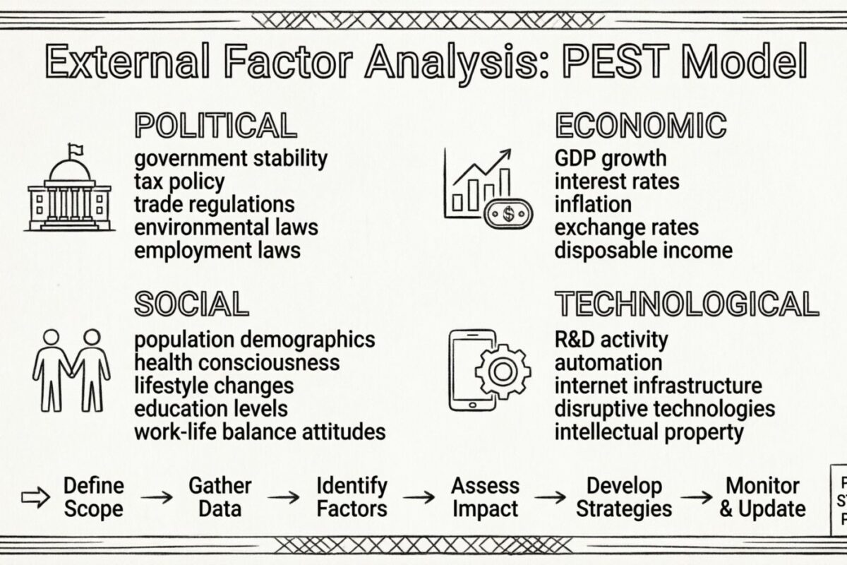 Analyse des facteurs externes : Décortiquer le modèle PEST