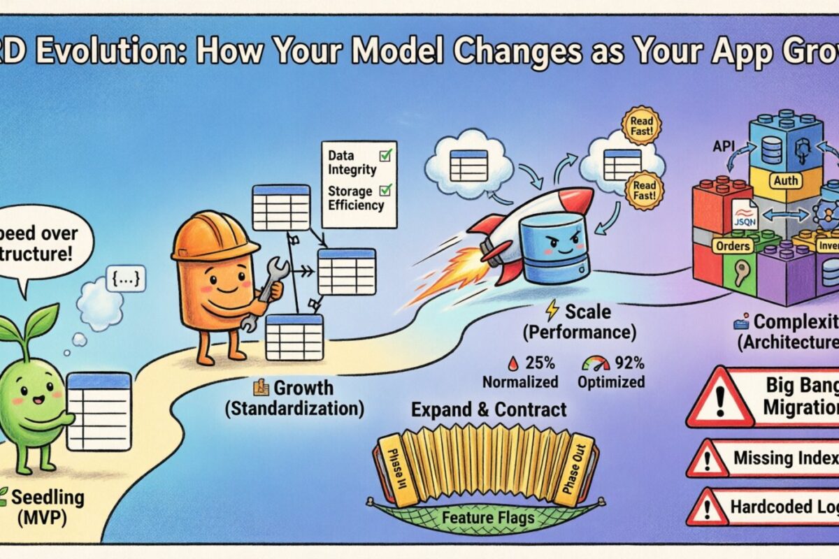 Evolusi ERD: Bagaimana Model Anda Berubah Seiring Pertumbuhan Aplikasi Anda