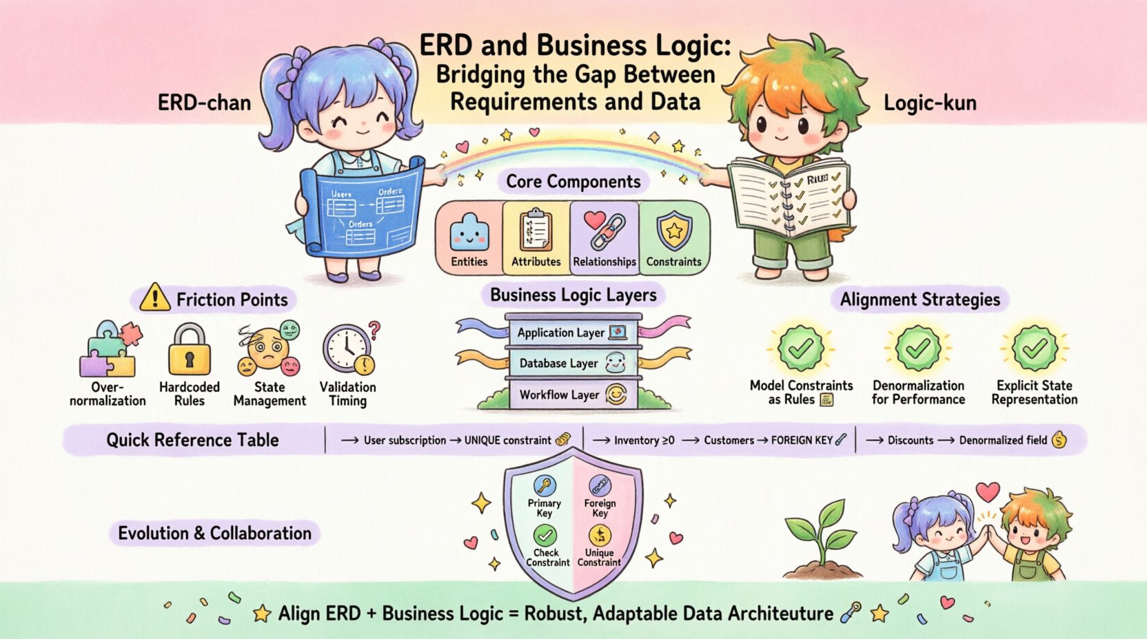 ERD और व्यापार तर्क: आवश्यकताओं और डेटा के बीच के अंतर को पार करना