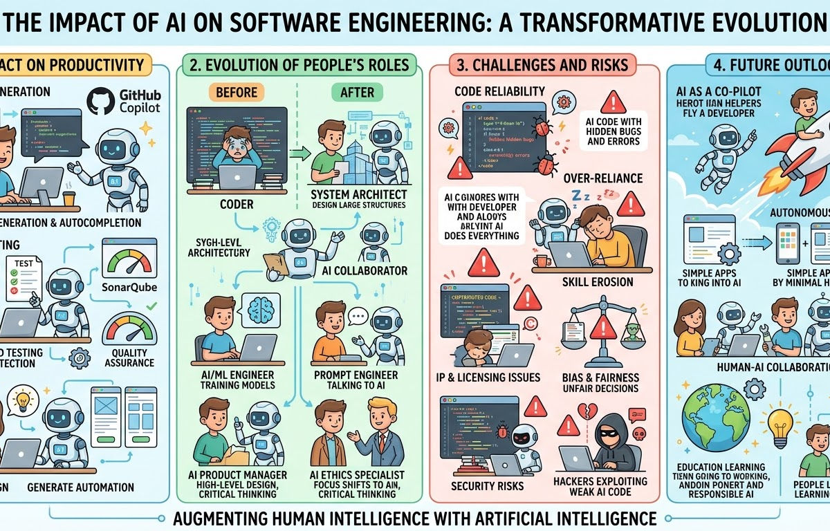सॉफ्टवेयर इंजीनियरिंग में एआई: उत्पादकता को बदलना और भूमिकाओं को पुनर्परिभाषित करना