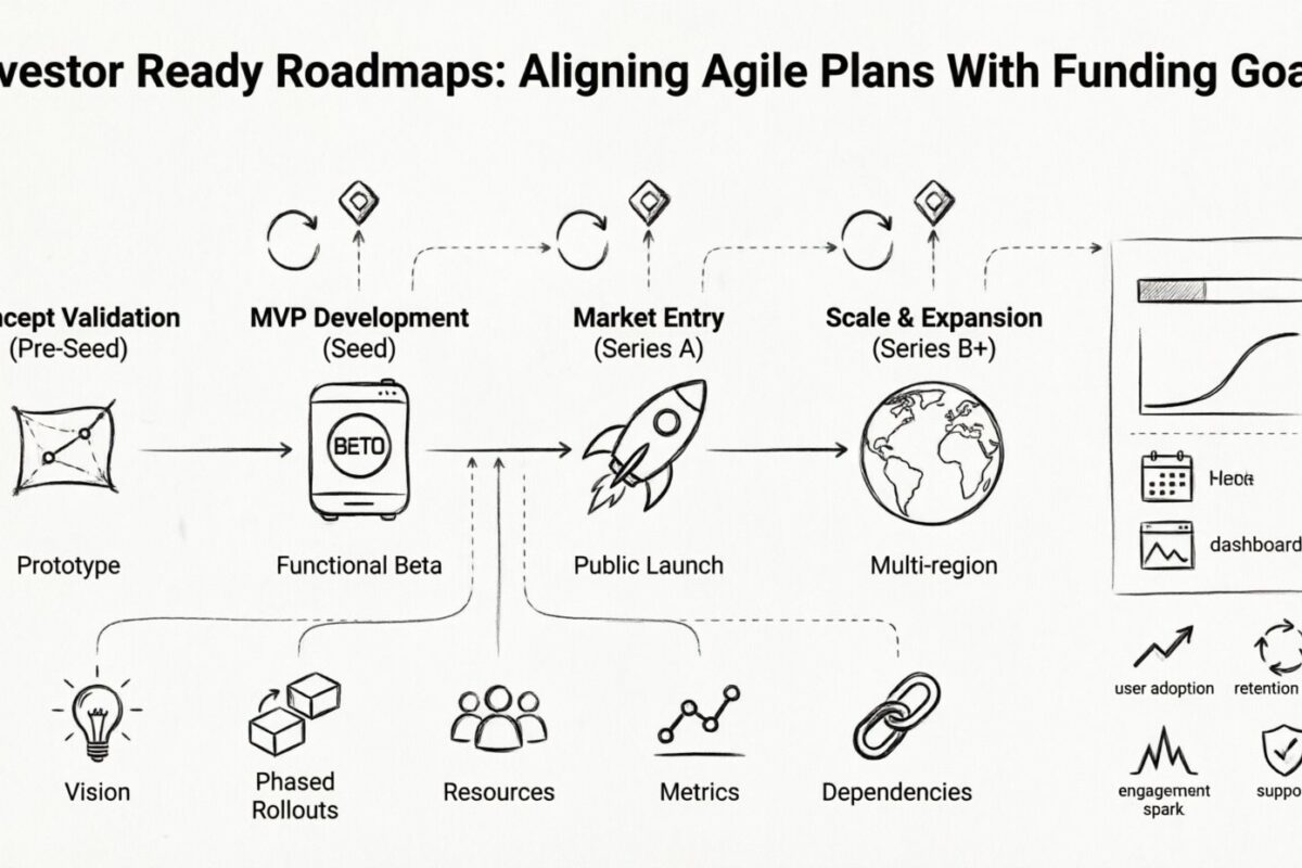 एजाइल गाइड: निवेशक तैयार रोडमैप: निवेश लक्ष्यों के साथ एजाइल योजनाओं को समायोजित करना