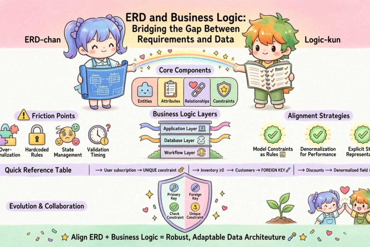 ERDとビジネスロジック：要件とデータの間のギャップを埋める
