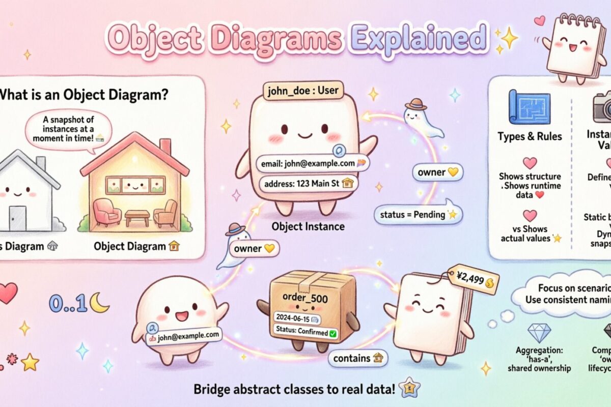 オブジェクト図の解説：クラス関係の理解への初心者向け明確な道筋