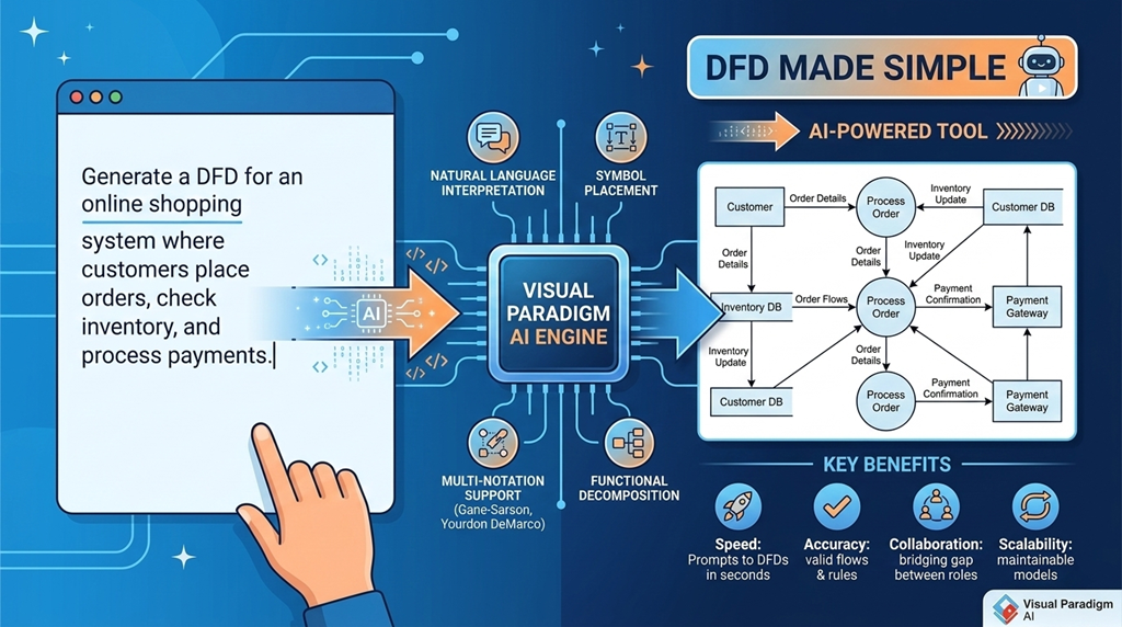 Diagramas de Fluxo de Dados Simplificados: Um Guia Moderno com IA