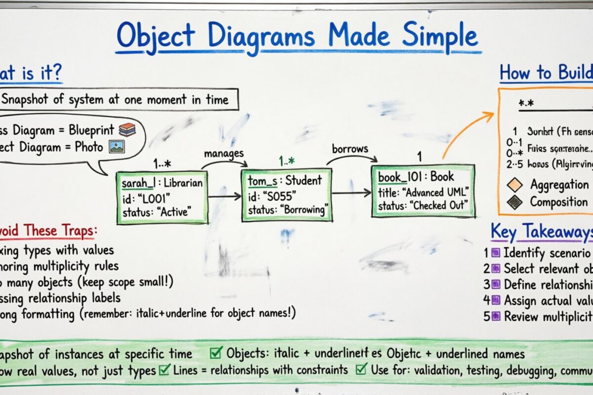 Diagramas de Objetos Simplificados: Uma Introdução Amigável para Estudantes Sem Papelório