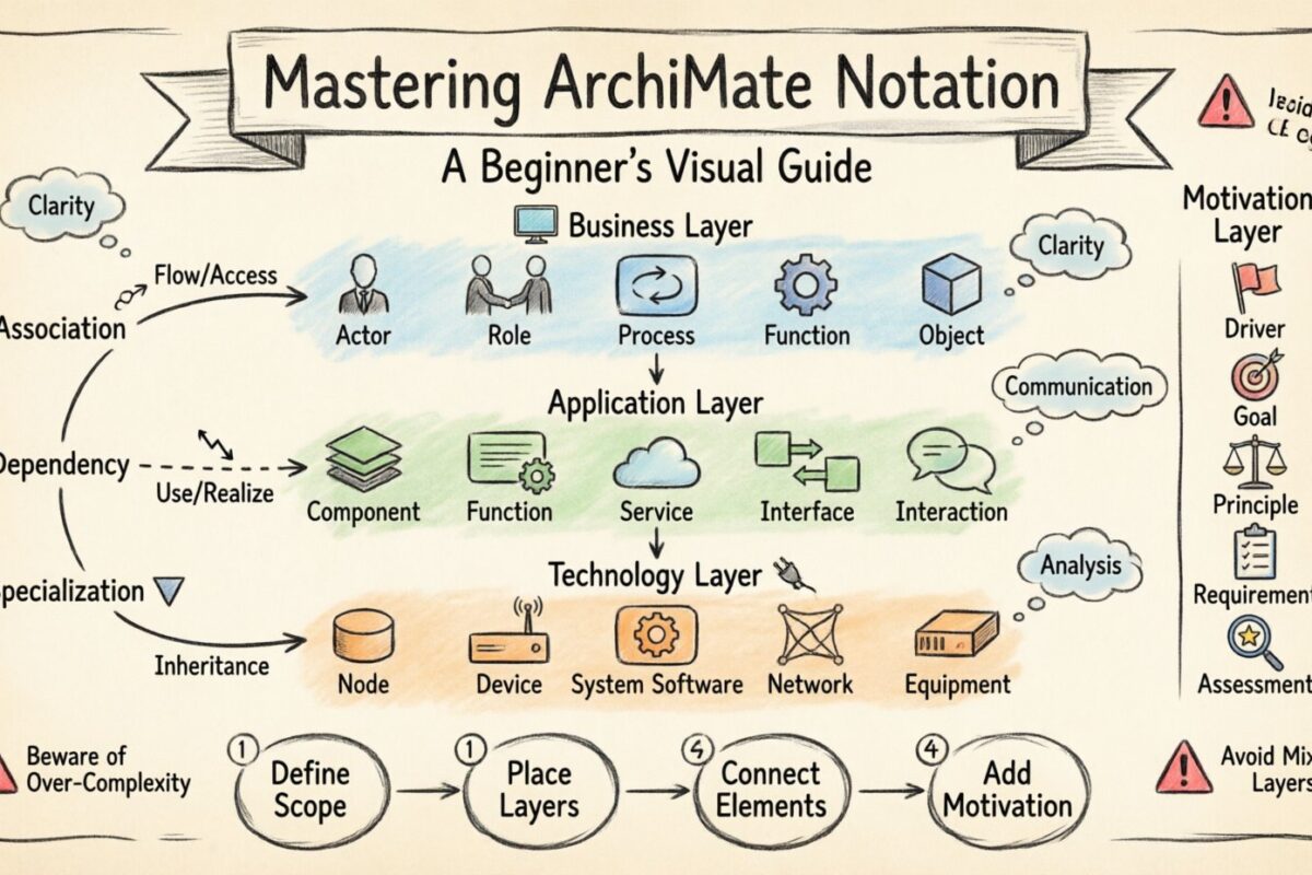 Dominando a Notação ArchiMate: Um Tutorial Passo a Passo para Iniciantes Dominando a Notação ArchiMate: Um Tutorial Passo a Passo para Iniciantes
