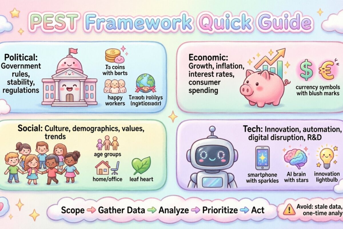 Компоненты рамки PEST: Быстрое руководство по повторению