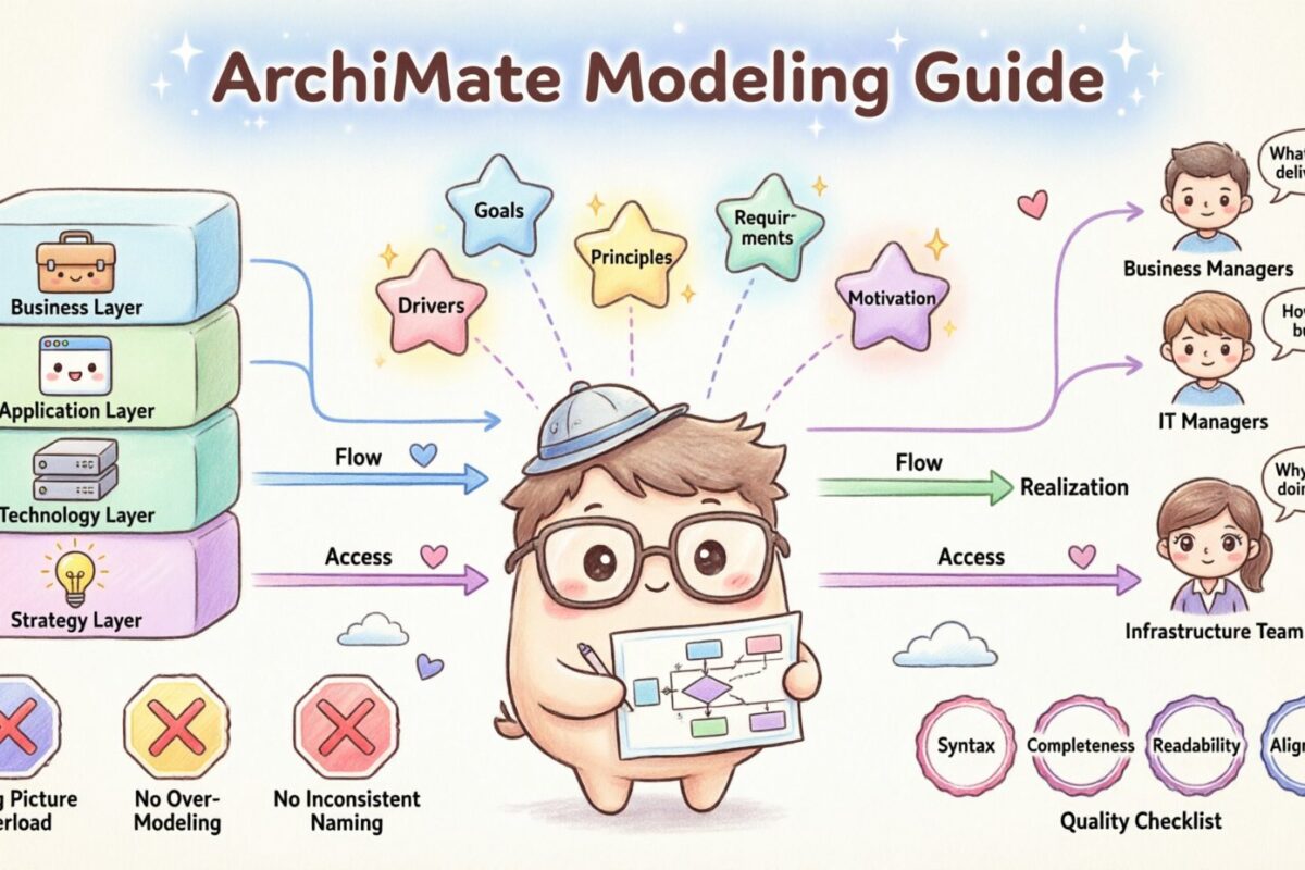Hướng dẫn Mô hình hóa ArchiMate: Các Thực hành Tốt nhất để Tạo Sơ đồ Rõ ràng và Súc tích Hướng dẫn Mô hình hóa ArchiMate: Các Thực hành Tốt nhất để Tạo Sơ đồ Rõ ràng và Súc tích