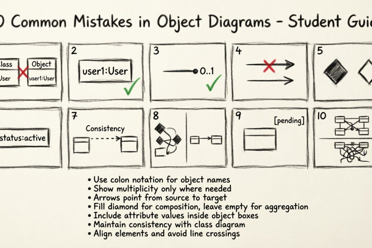 Common Mistakes in Object Diagrams That Every Student Should Avoid