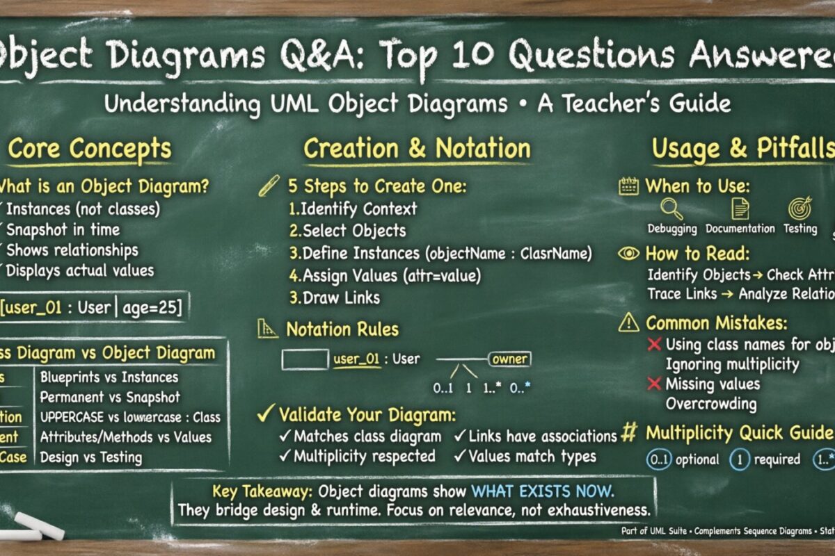 Object Diagram Q&A: Answers to the Top 10 Questions New Students Ask