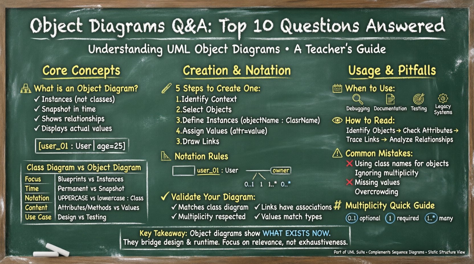 Object Diagram Q&A: Answers to the Top 10 Questions New Students Ask