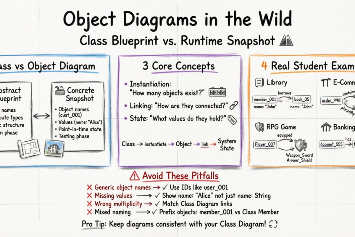 Object Diagrams in the Wild: Examples from Real Student Projects and Assignments Object Diagrams in the Wild: Examples from Real Student Projects and Assignments
