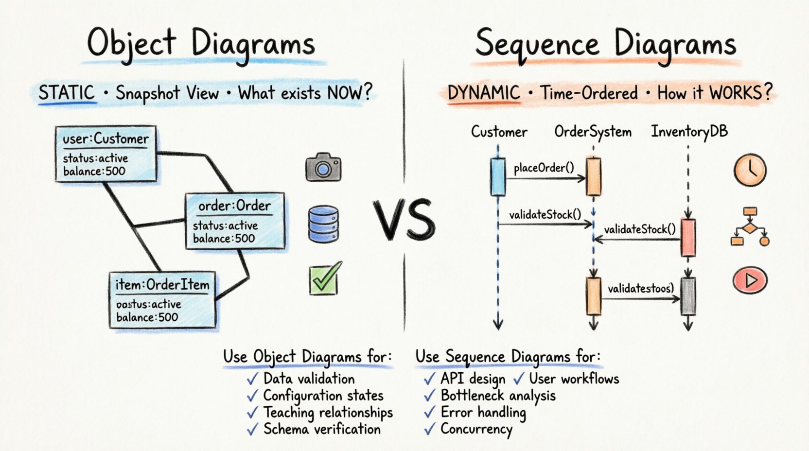 Object Diagrams vs. Sequence Diagrams: When to Use Each in Your Design Work