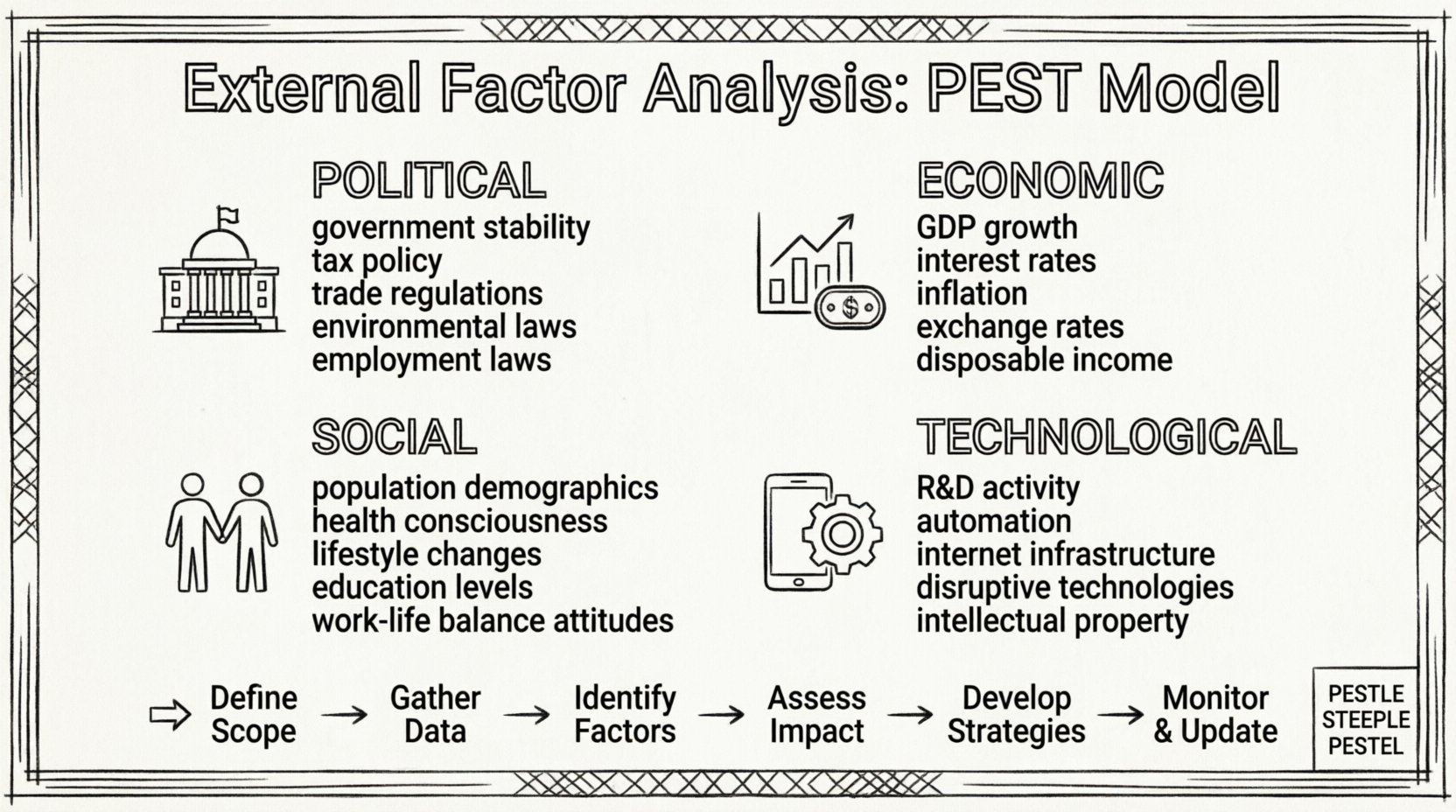 External Factor Analysis: Breaking Down the PEST Model External Factor Analysis: Breaking Down the PEST Model