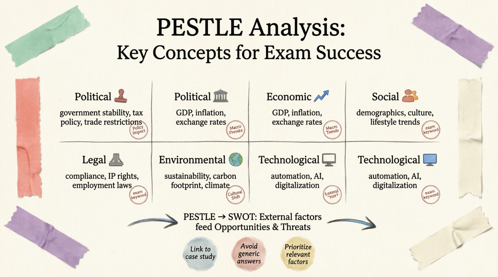 Understanding PESTLE Analysis: Key Concepts for Exam Success