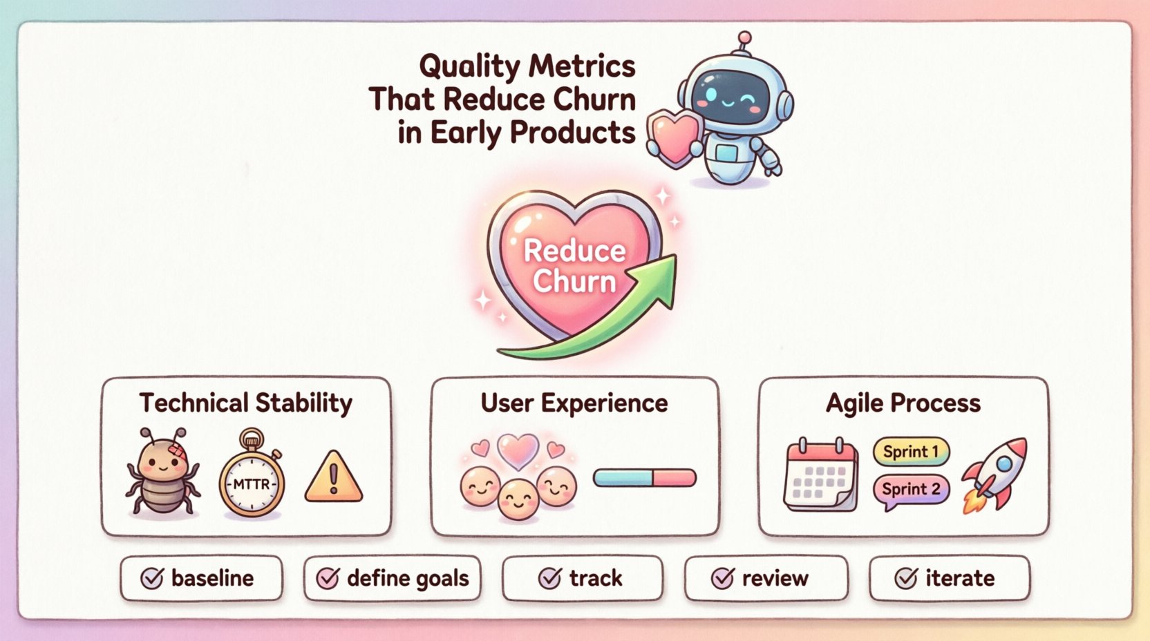 Agile Guide: Quality Metrics That Reduce Churn in Early Products Agile Guide: Quality Metrics That Reduce Churn in Early Products