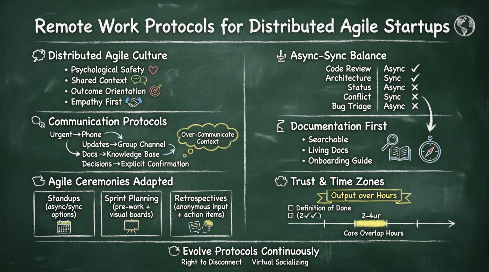 Remote Work Protocols for Distributed Agile Startups Remote Work Protocols for Distributed Agile Startups